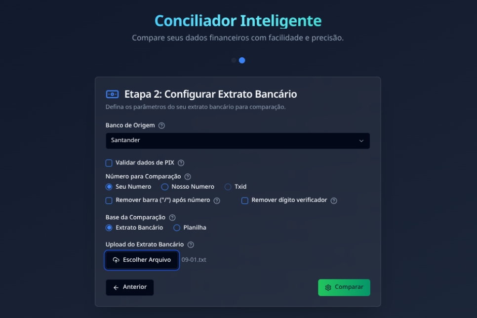 Sistema de conciliação